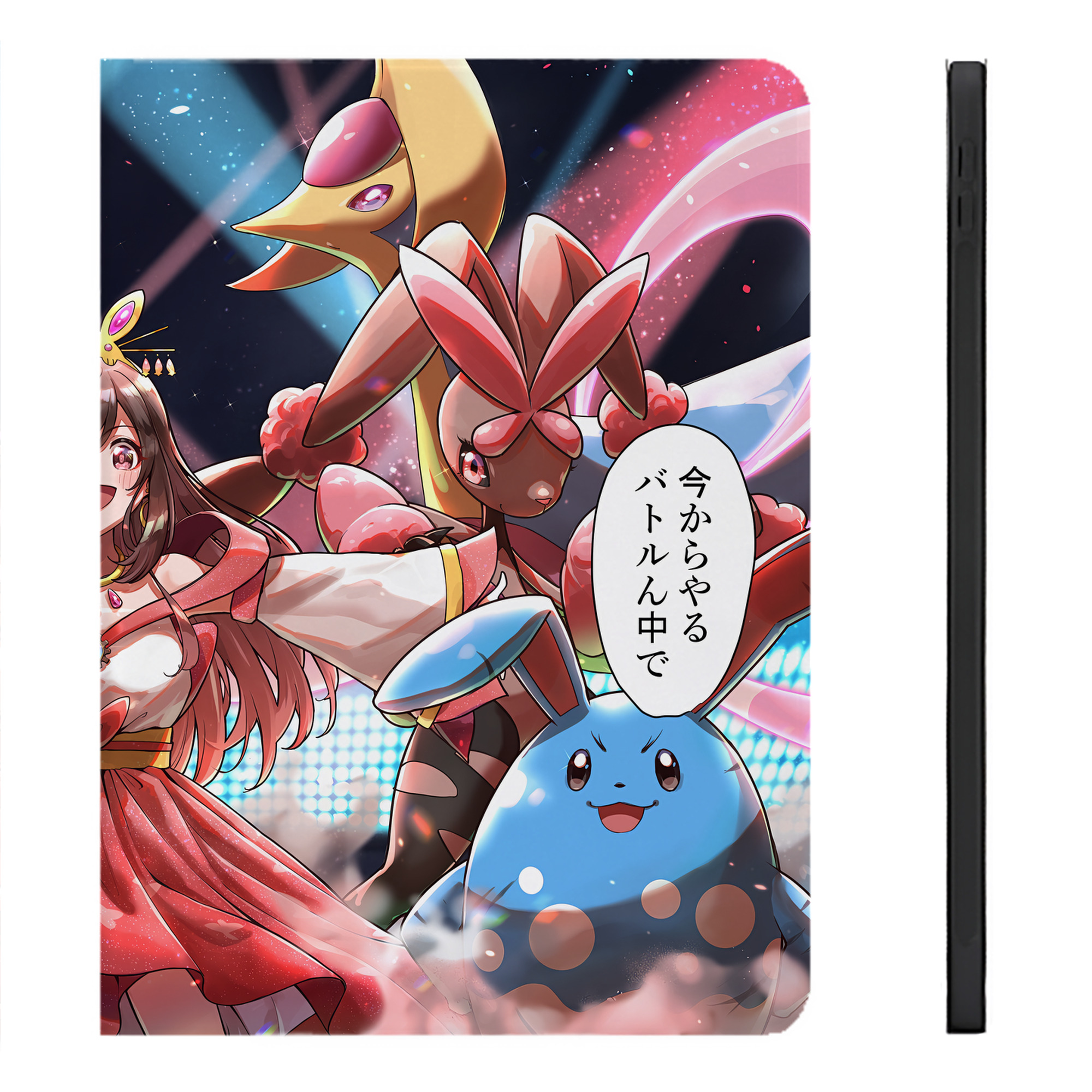（画像用） ポケットモンスター Pokémon IPadケース ペンホルダー付き ブックスタイルデザイン